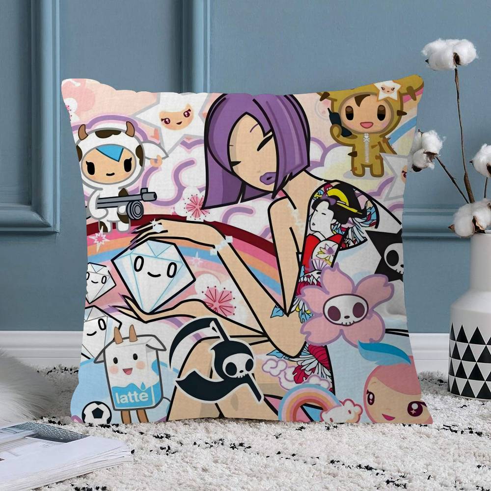 Cartoon Art Kawaii townTokidokiinside Pillow Anime Pillow Sofa Bed Head Pillow Cover Cushion Cover Fashion