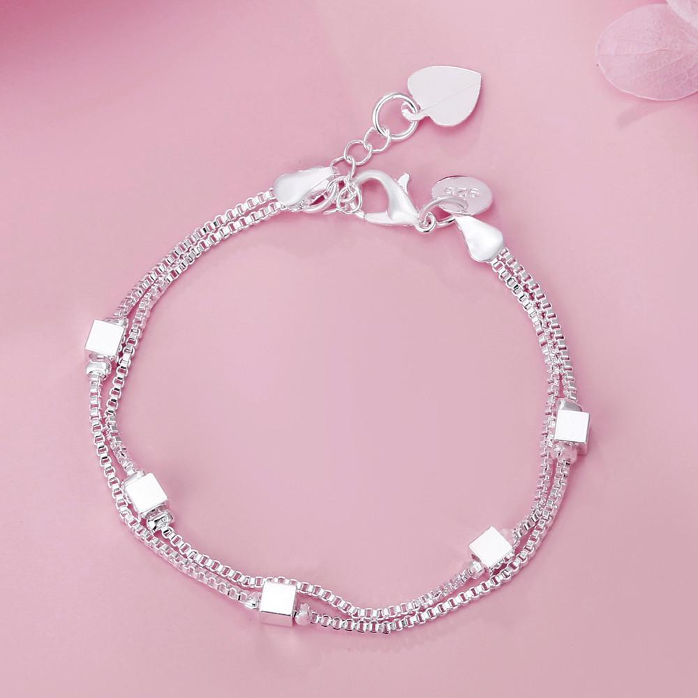 NEW Fine Original luxury Copper charm chain Bracelets for women party Wedding engagement Jewelry gifts 20cm