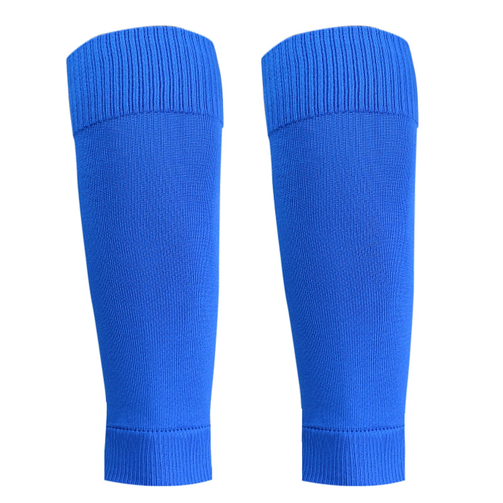 

1 Pair Shin Guard Socks Men Women Soccer Shin Socks Football Calf Sleeves синий