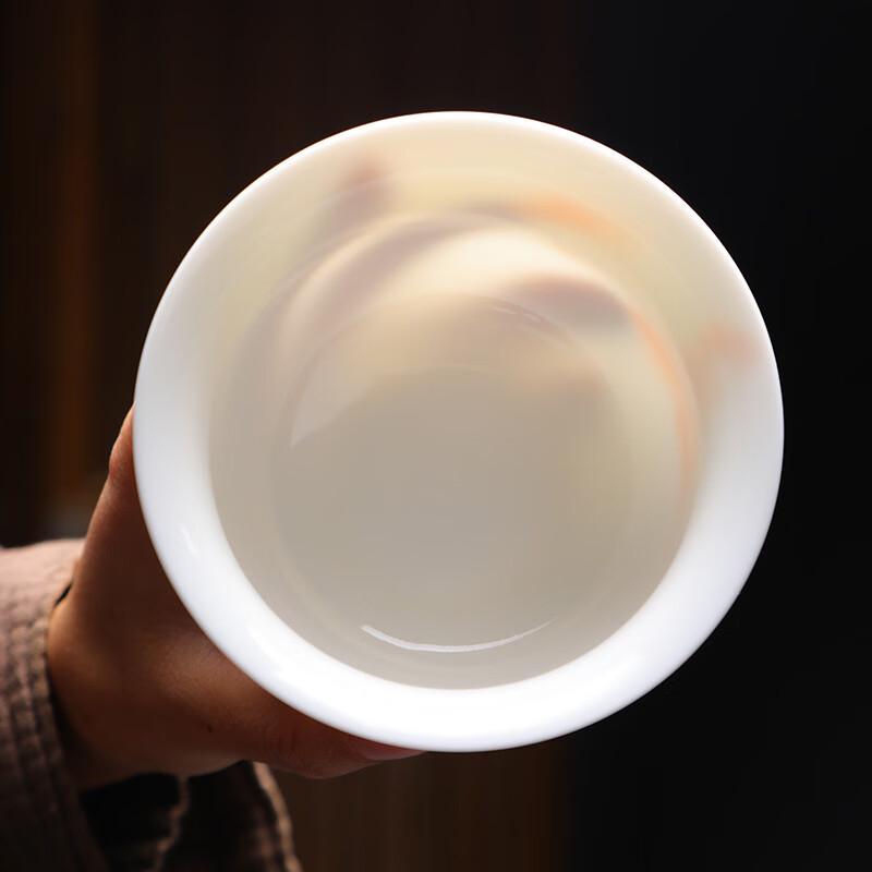 Dehua Ceramic Anti-Scald Gaiwan Teacup