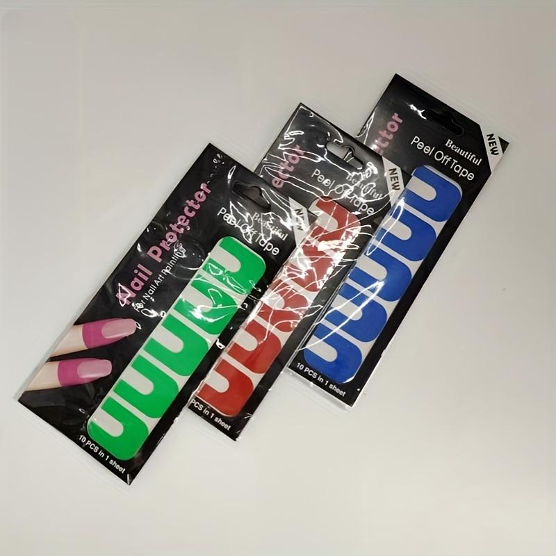 5 Stück/1 Satz U-förmige Nagelschutzfolie, verwendet für Nageldruck und Malerei, Nagellack-Spritzschutzwerkzeuge, Nagelverstärkungswerkzeug