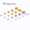 2mm 2,5mm 3mm 4mm Quetschperlen Für Schmuck 18K Gold Plated Stopper Abstandshalter Perlen, Quetsch-Endperlen Für Armbänder Zubehör
