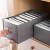 4 Pieces Large Capacity Holding Boxes With 9 Partitions Soft pliable Design For Bedroom And Cabinet