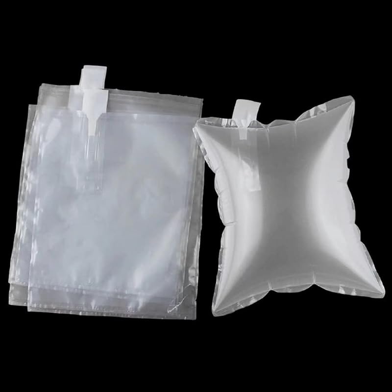 100 Pack,Free Hand Pump AIR PAKPRO 3.9x5.9inch Clear Plastic Inflatable Air Packaging Bags Air Pillows Air Cushions Buffer Bags Void Fill Cushioning