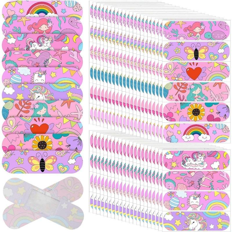 10Pcs Starry Night Sky Mermaid Horse Band Aid Cartoon Wound Plaster for Kids Children Girls Rising Patch Adhesive Bandages
