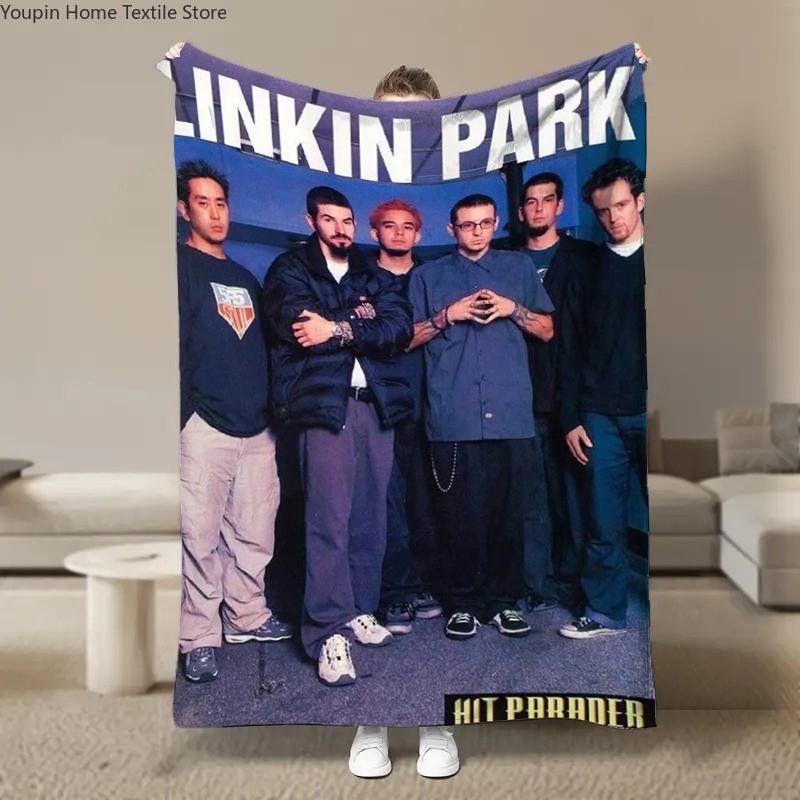 Rock Band L-Linkin Cool P-Park Blanket Soft Fluffy Throw Luxury Blanket Throw Kid Adult Sofa Bed Blanket Cover Travel Throw Gift