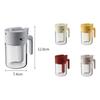 User Friendly Seasoning Container with Clear Glass and Space Saving Design