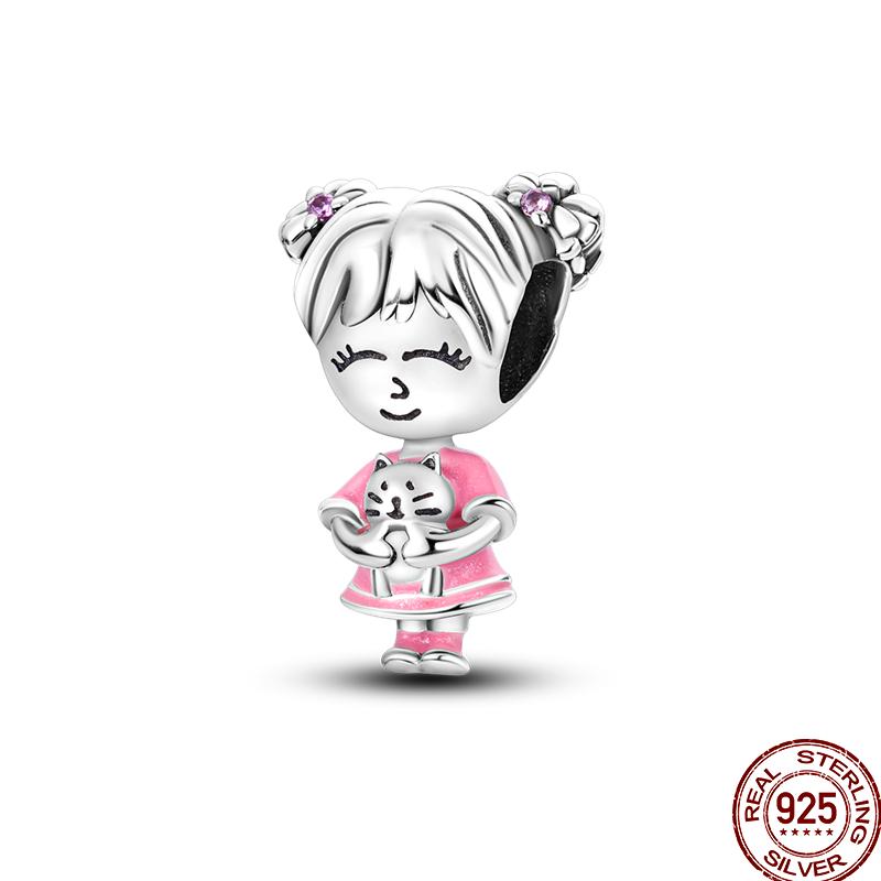 Copper Character Series Sports Cute Boys And Girls Charm Beads Suitable For 3Mm Original Bracelet Diy Jewelry