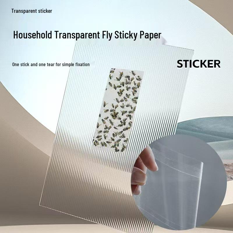 Прозрачная оконная наклейка-ловушка для мух - Липкая ловушка для мух и бумага от плодовых мушек