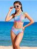 2026 New Girls' Two-Piece Swimsuit: Multi-color Bikini for Older Children