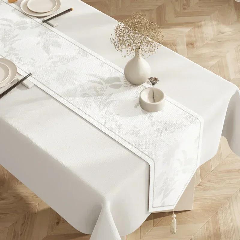 Cotton  Linen Tea Table Decoration Table Flag Light Luxury High-end Cover Cloth Dinner Side Cabinet Countertop Cushion Cloth