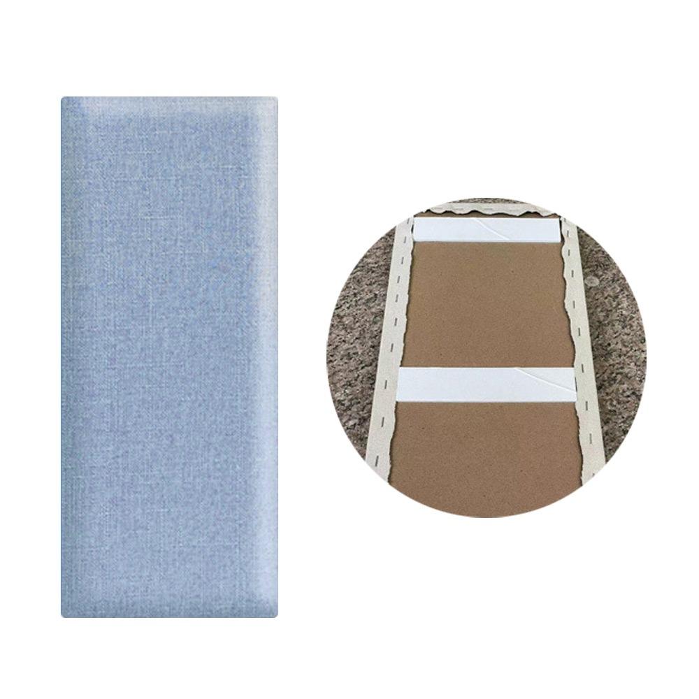 Soft Material Imitation Linen Soft Bag Self-adhesive Design Self-adhesive Headboards  Home Decor