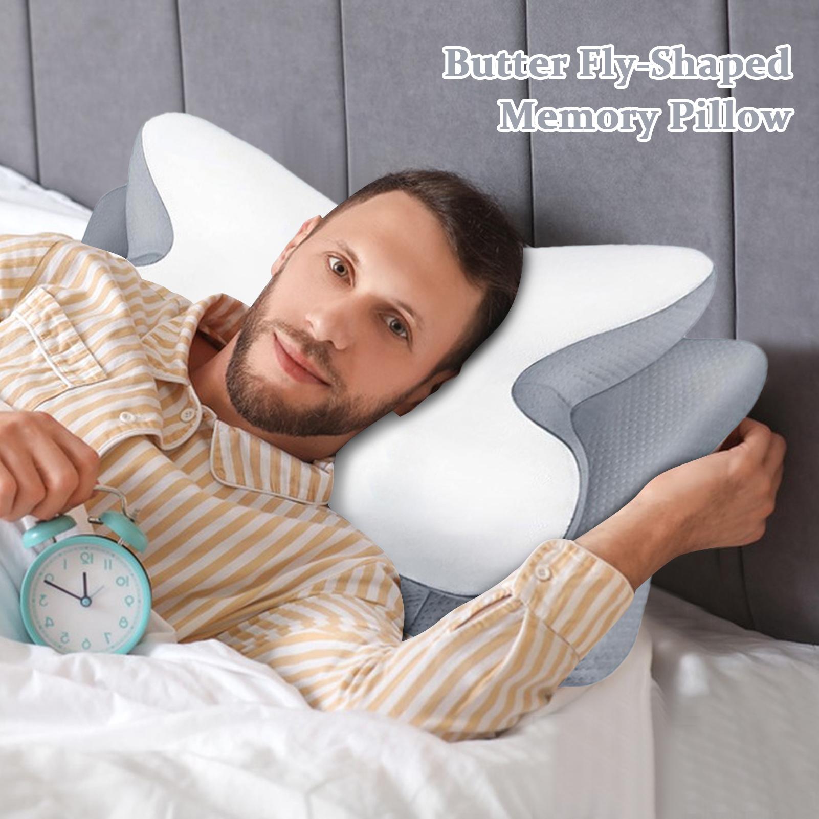 Подушка из пены с эффектом памяти для спящих на спине и на боку Подушка из пены с эффектом памяти Медленно восстанавливающая форму Мягкая подушка Поддержка шеи Подголовник для путешествий Отель China Mainland 10370₽