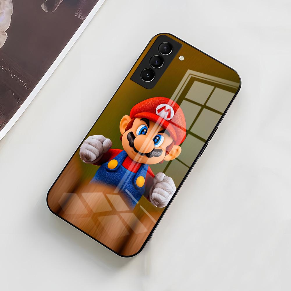 S-Super M-Mario Phone Case For Samsung A56 A36 A26 A16 A15 A25 A35 A55 A14 A34 A24 A54 Glass Case