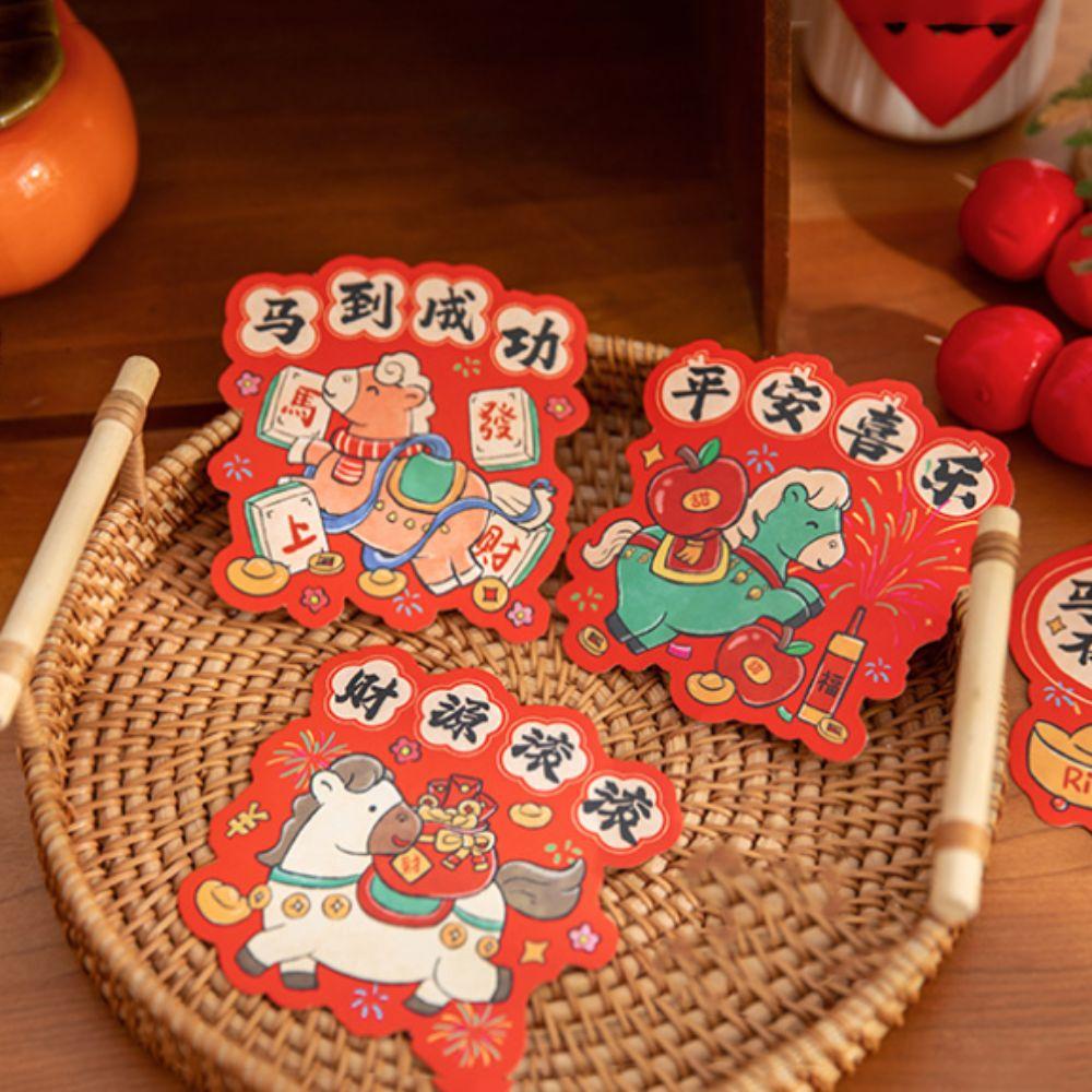 30pcs Cartoon Vouchers Tickets Anniversary Surprise Lucky Cards Funny Scratch-off Cards Decoration