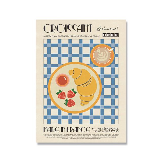 Modern Kitchen Art Canvas Paintings Nordic Japanese Korean Foods Posters Prints Wall Art Pictures for Living Room Decor Cuadros