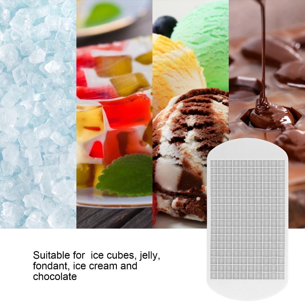 2pcs Silicone Ice Cube Tray 160 Cavities Stackable Ice Tray Reusable Mini Ice Cube Mold Home