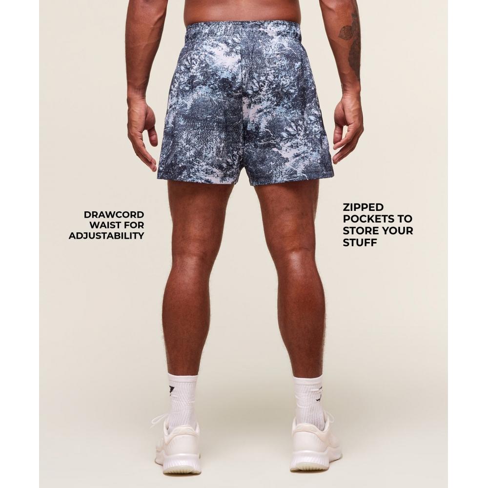 Gymshark Sport 5  Shorts Smoke Blue Black A1b3m Udxk