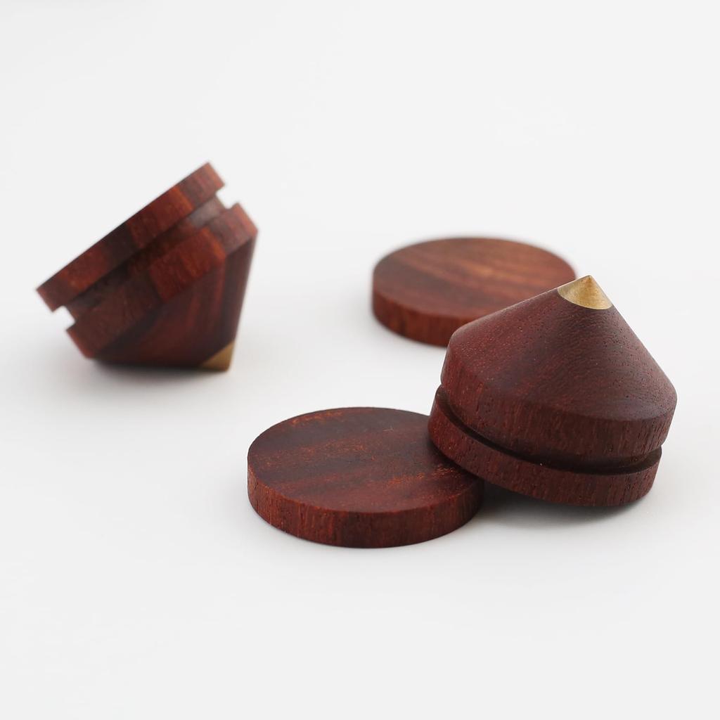 8-Piece Set of Rosewood HIFI Audio Gallbladder Shockproof Foot Nails [Kawaki] Bookshelf Speaker Scaffolding Trumpet 23mm [P251]