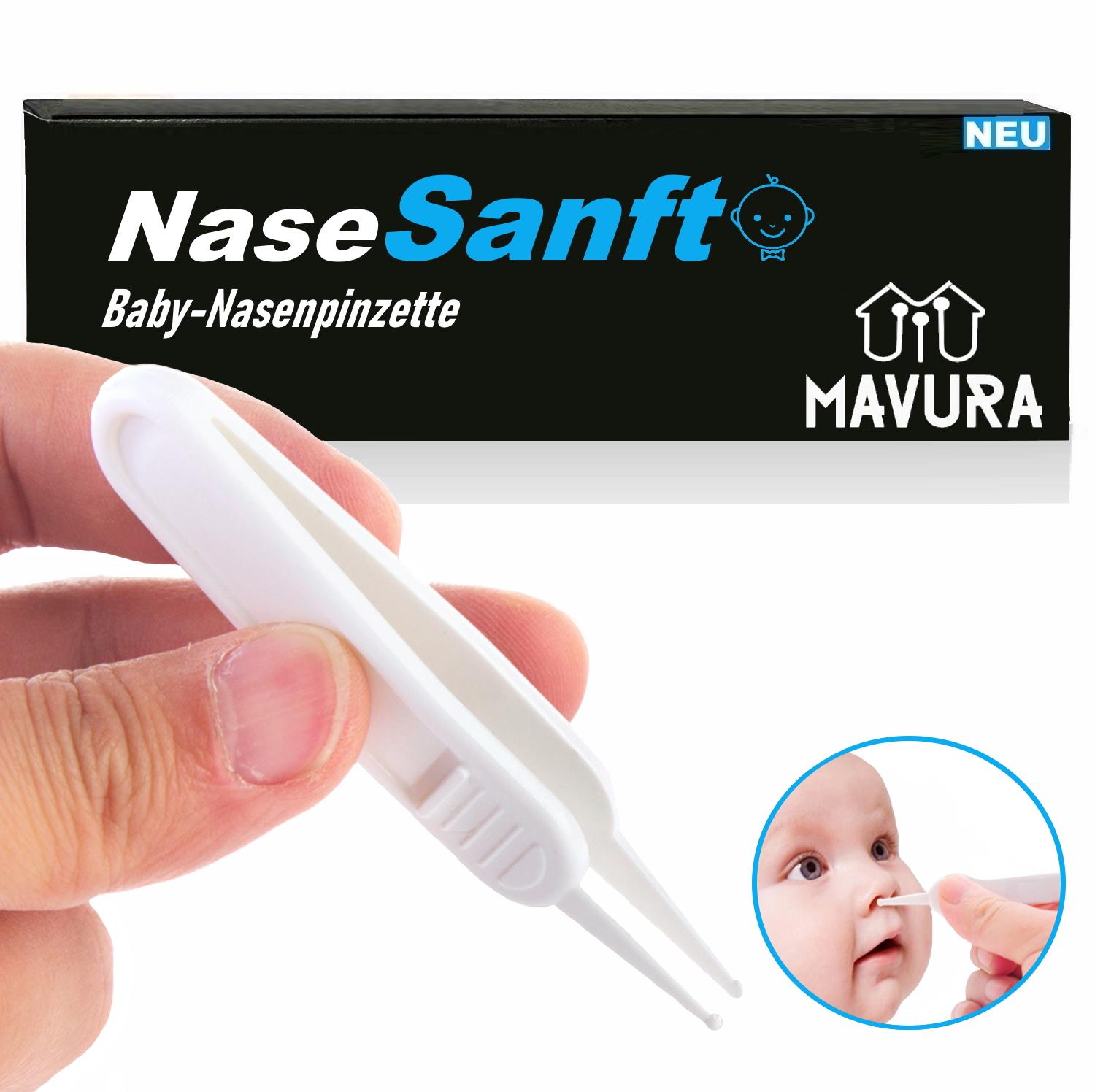 

NaseSanft Baby Nasenpinzette Nasenreiniger Nasen Reiniger Pflege Zange Sauger