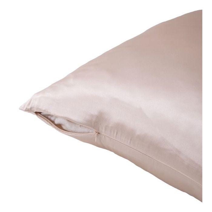 Taie d'oreiller "Silk" Soie de mûrier Coton pur - Silk Champagne - 50 x 70 cm
