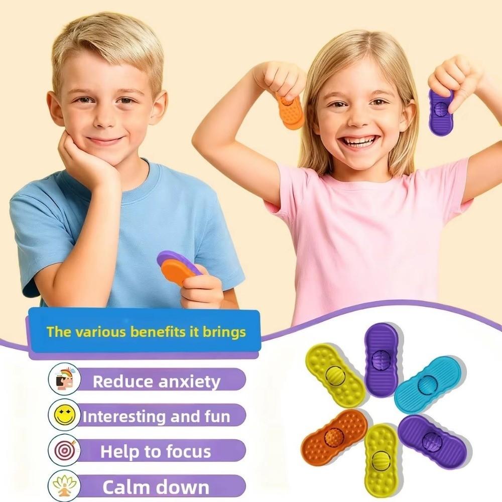 Silicone Sensory Fidget Toys Sliding Fidgeting Toys Sensory Stone Toy Suitable for Children Teens