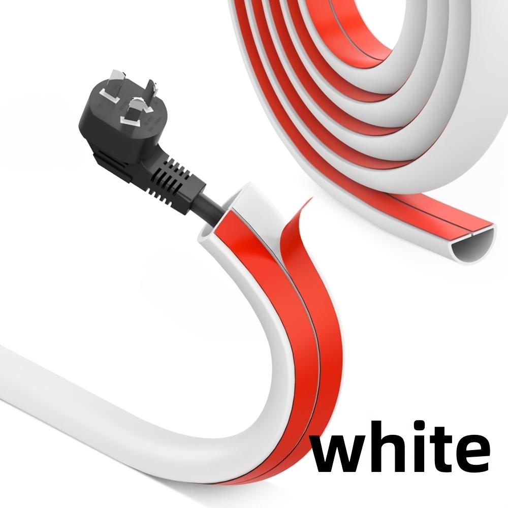 1pc 39.37/78.74in Self-Adhesive Floor Wire Protector - Anti-Kick Flexible Cable Cover , Office & Home Cord Management Solution