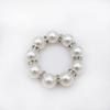 exquisite pearl inlaid diamond napkins ring Wedding Christmas Table Decor Stylish Dining Accessory for Holiday Party
