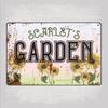 Personalized Retro Sunflower Garden Sign Custom Metal Wall Plaque Outdoor Yard Decor