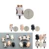 Niedliches Cartoon Schlafendes Dickes Katze Mini Modell Ornamente Set Dekoration Zubehör Für Küchenorganisator Und Geschenk