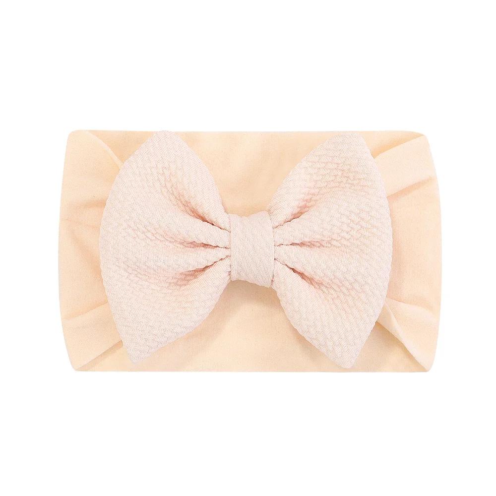 1Pc Headband Nylon Infants Toddlers Elastic Hair Band for Newborn Girl Princess Bowknot Cute Baby Hair Accessories