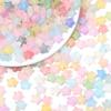 200 Stück 9x10mm Stern Acrylperlen Bunt Transparent Lose Abstandshalterperlen Für Schmuckherstellung DIY Armbänder Halsketten Zubehör