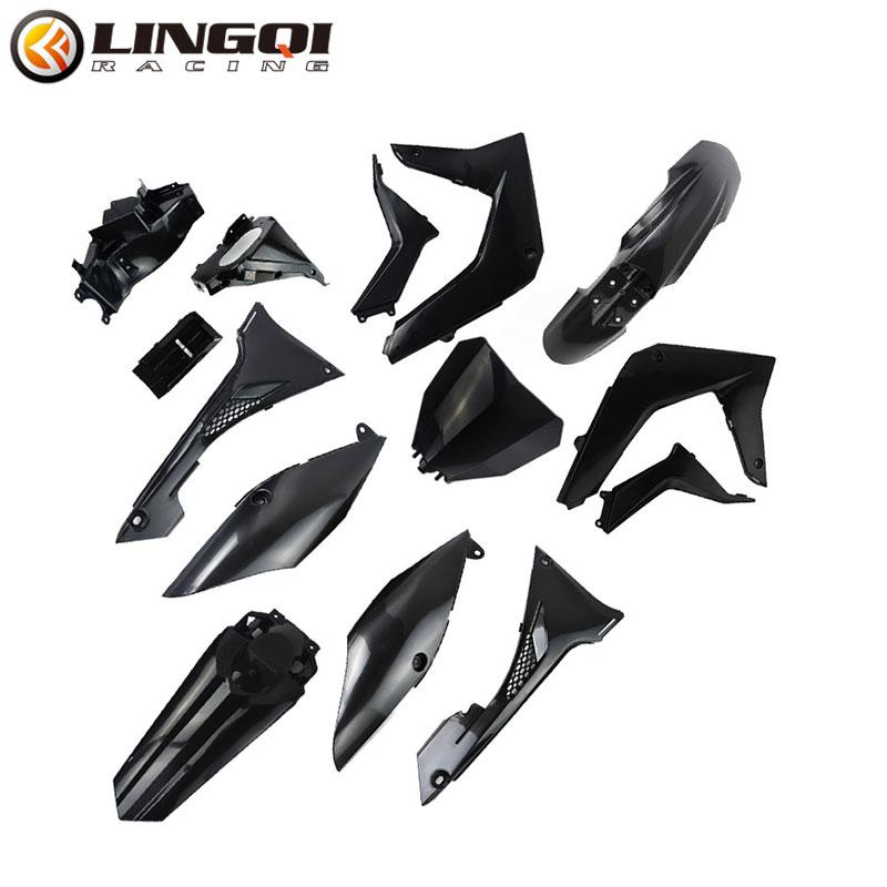 LINGQI RACING Full Body Fairing Cover Kit Set Plastic Fender Mudguard For Kayo T4 T2 T 4 Pit Dirt Bike Motorcycle Accessories