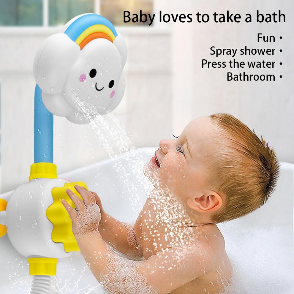 (Green Animal) Children Bath Toy Shower Cartoon Shower Sprayer Bathroom Accessories