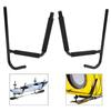 1Pair Metal Kayak Canoeing Wall Stand Carrier Rack Surfboard Hanger Accessory Black