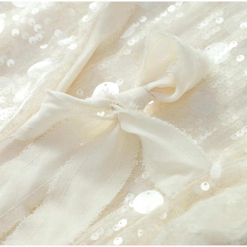 Paillettenbesetzte Kimono-Jacke mit langen Ärmeln für Damen