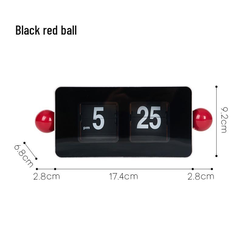 Nordic Style Retro Flip Clock: Automatic Page Turn, Ideal for Desk or Bedside in Living Room, Bedroom, or Study. Simple and Creative Design.