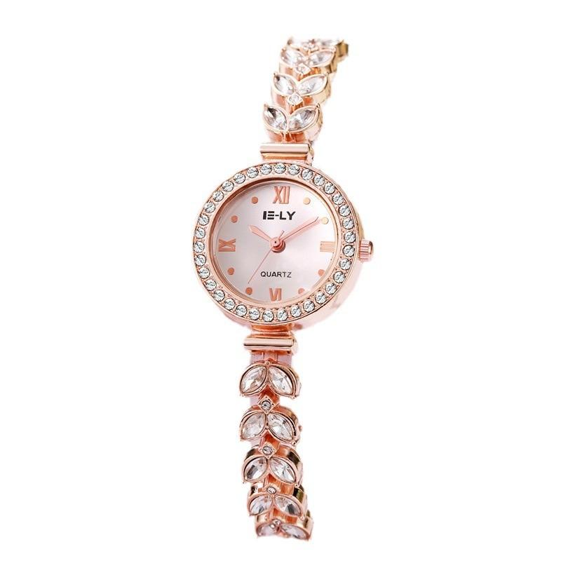 Fashion Women Quartz Watches Luxury Diamond-studded Wheat-ear Bracelet Wristwatches Relógio Feminino Dropshipping Gifts