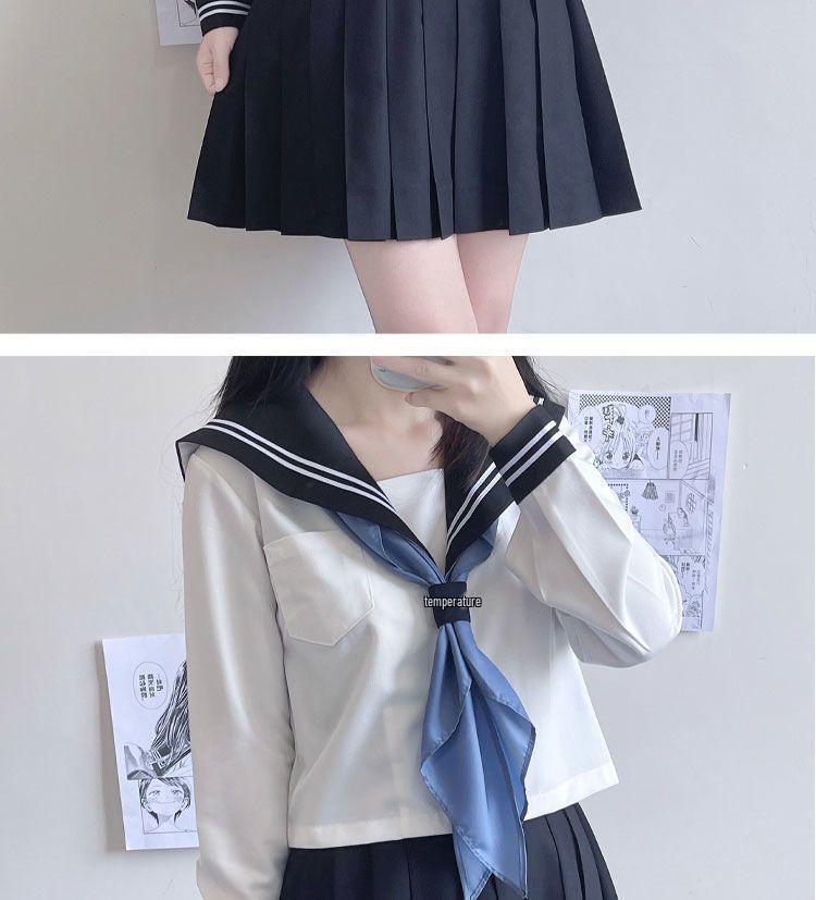 Originální JK Campus Kreslená Uniforma: Bílý námořnický oblek ve stylu vysokoškoláka druhého ročníku pro ženy