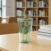 Insulated Style Water Bottle for School Drinking Straw Cup, Portable Leak-proof PC Bottle, Durable Reusable Cup Milk Tea Anti-fall Students And Office