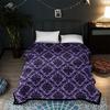 Haunted Mansions  Super Thick Vantage Purple Blanket Wearable Fleece Warm Blanket Cartoon Bedspread Comtom Acceptable
