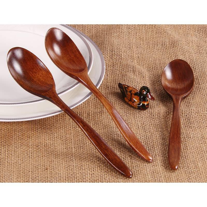 Exquisite Vintage Wooden Spoon Bamboo Kitchen Utensil Tool Ideal For Soup And Catering