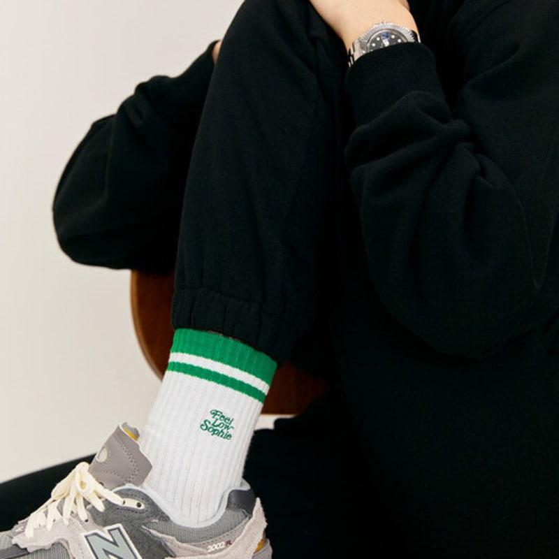 FEEL LOW SOPHIE LOGO SOCKS GREEN 3pcs