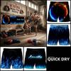 3D Print Shorts Fire Dragon Flame Goth Dark Gothic Training Muay Thai Kickboxing Boxing MMA Unisex Gym Fitness Workout Quick Dry Drawstring Waist