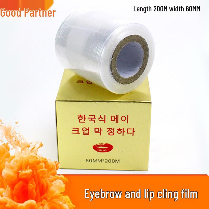 Korean Semi-Permanent Makeup Wrap with Cutter for Eyebrows & Lips