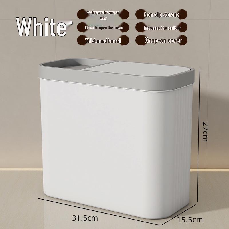 

Умное индукционное мусорное ведро с крышкой – Большая вместимость для ванной, туалета или гостиной Manual