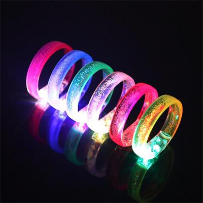 1/3/5Pcs Led Glow Bracelets Wristbands Acrylic Glow In The Dark Party Supplies Neon Light Up Bracelet Toys Wedding Party