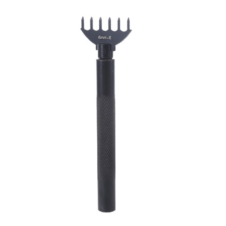 1/2/4/6 Prong Lacing Stitching Punch Leather Craft Tools 10-Piece Replaceable