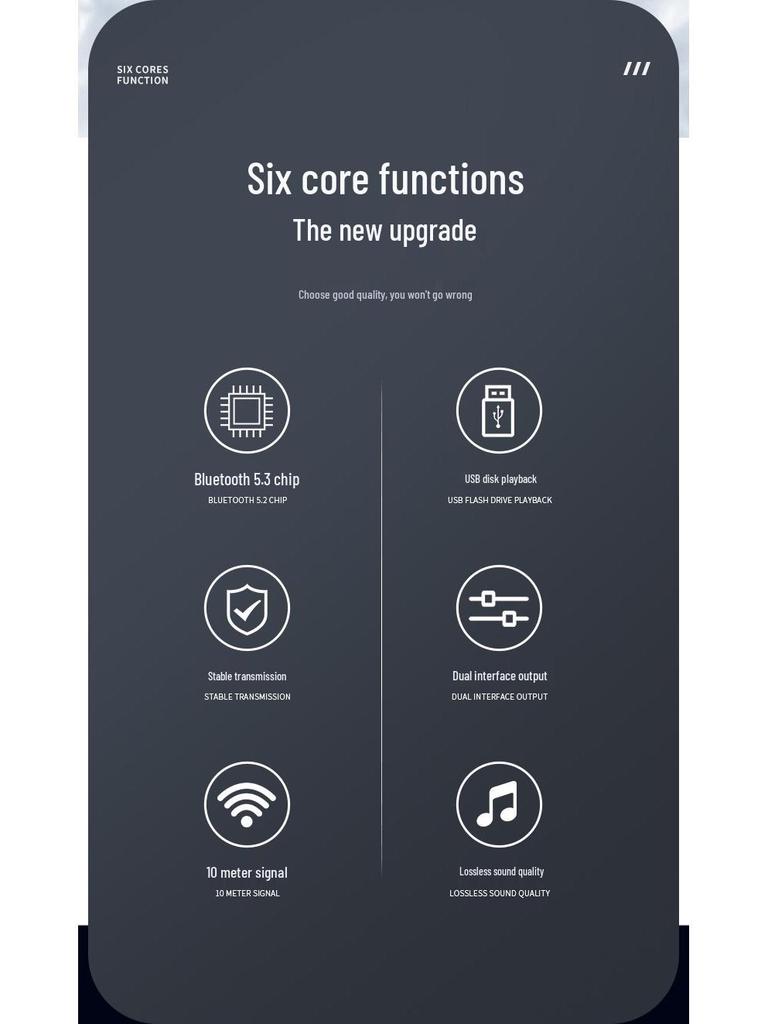 Bluetooth 5.3 Audio Receiver & USB Music Player Adapter