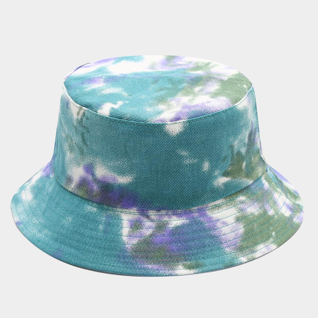 ins new tie-dye bucket hat men's and women's fashion trend double-sided basin hat spring and summer outdoor casual sun hat